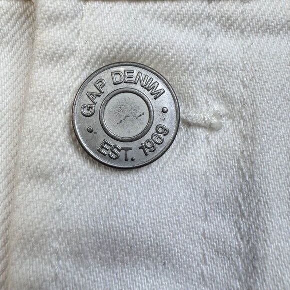 Gap High Rise Cigarette Jeans White 8/29 NEW - Picture 9 of 14